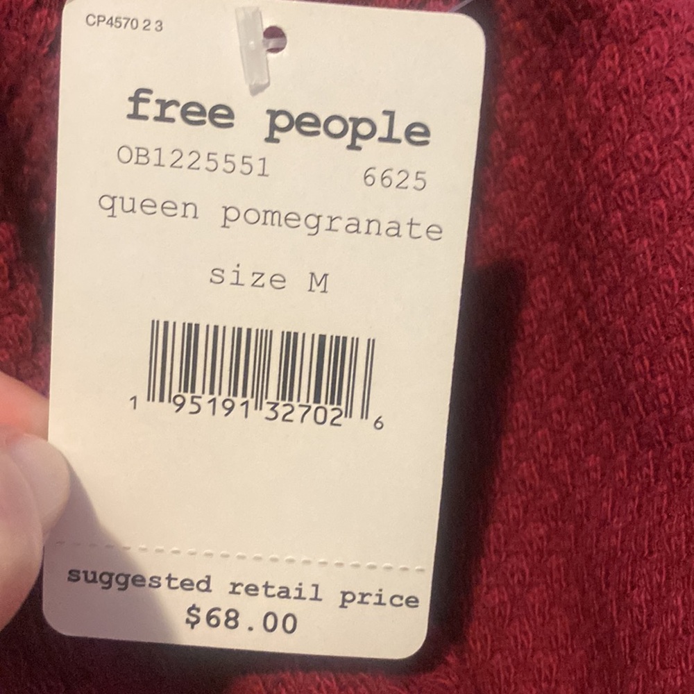 🎉Host Pick🎉NWT We The Free Queen Pomegranate Top - Picture 12 of 12